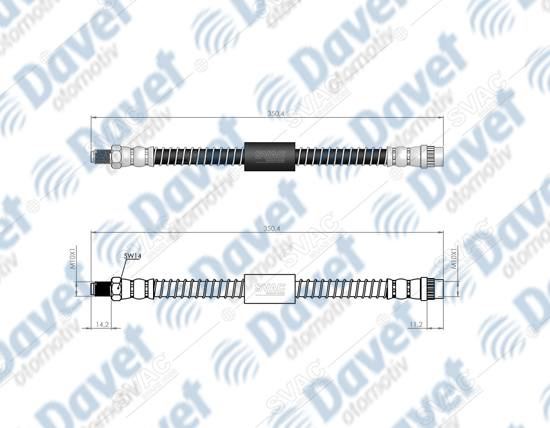 SVAC 600160 Arka Fren Hortumu Master I 00-04 Master Ii 04-09 Movano 98->  ####